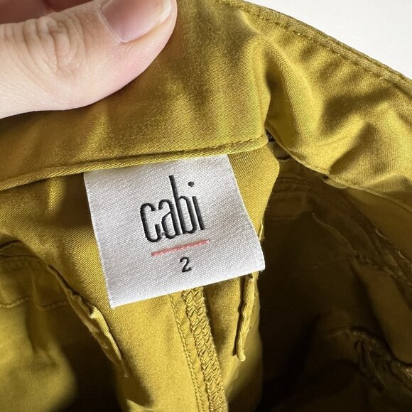 Cabi The Tracker Jogger In Marigold #5504 Pants SZ 2 Women’s Stretch Yellow Gold - Picture 7 of 9